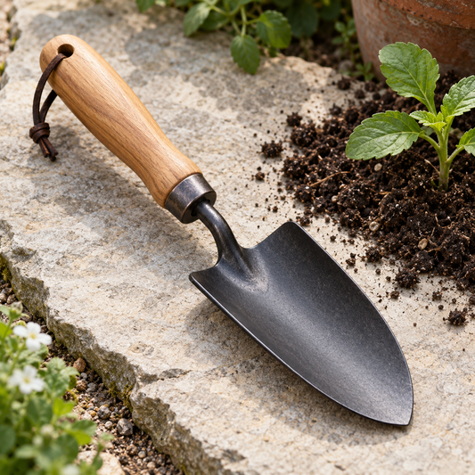 Everyday Garden Hand Trowel in a gardening setting