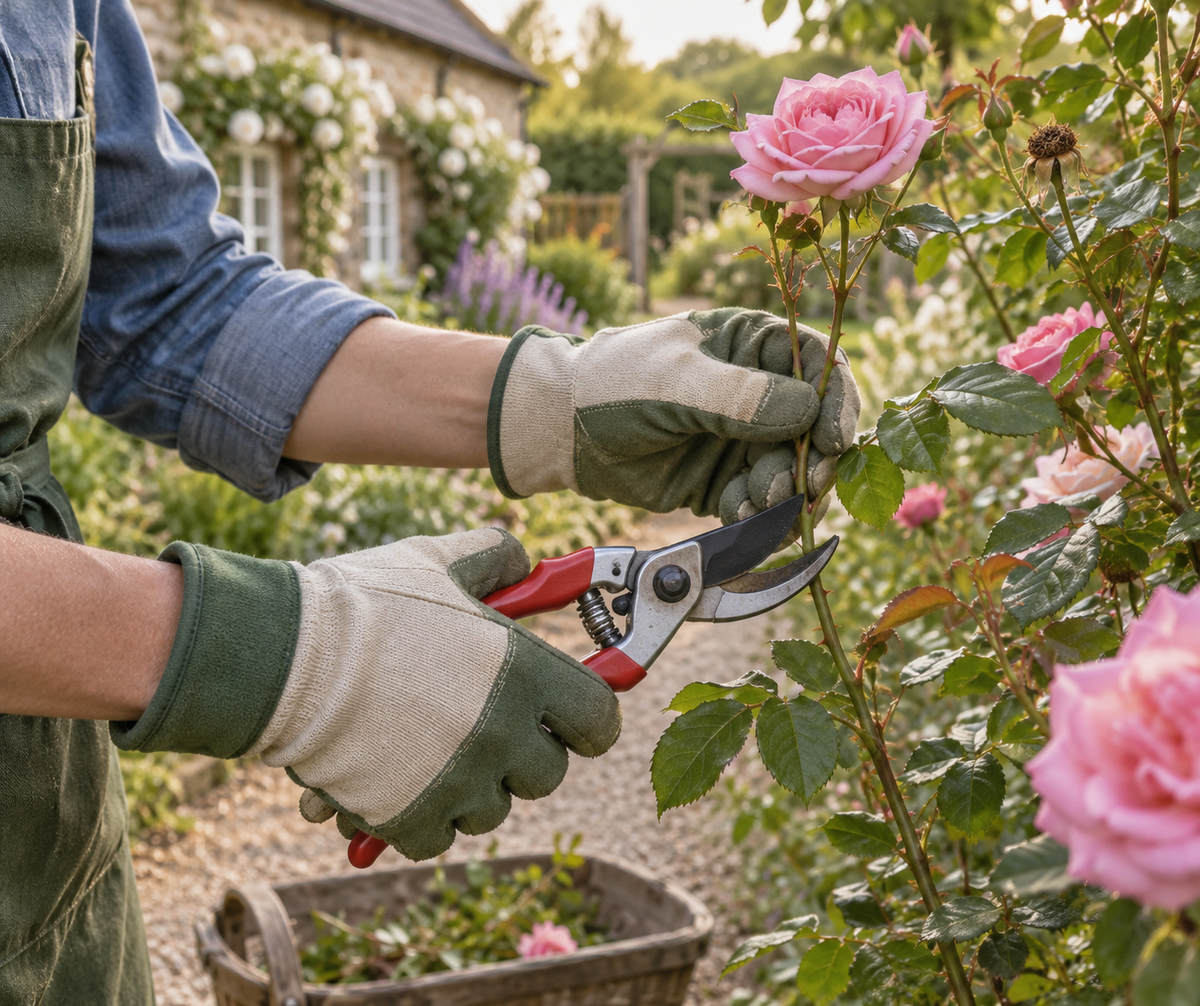 pruning scene — Ivontra garden